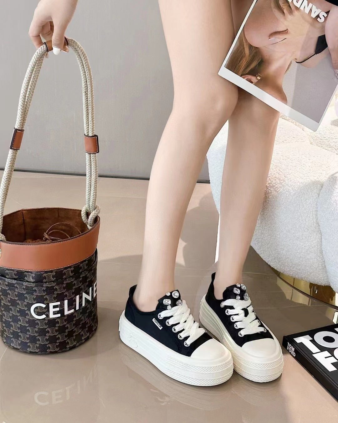 Lyra - Mesh Platform Sneakers voor Dames