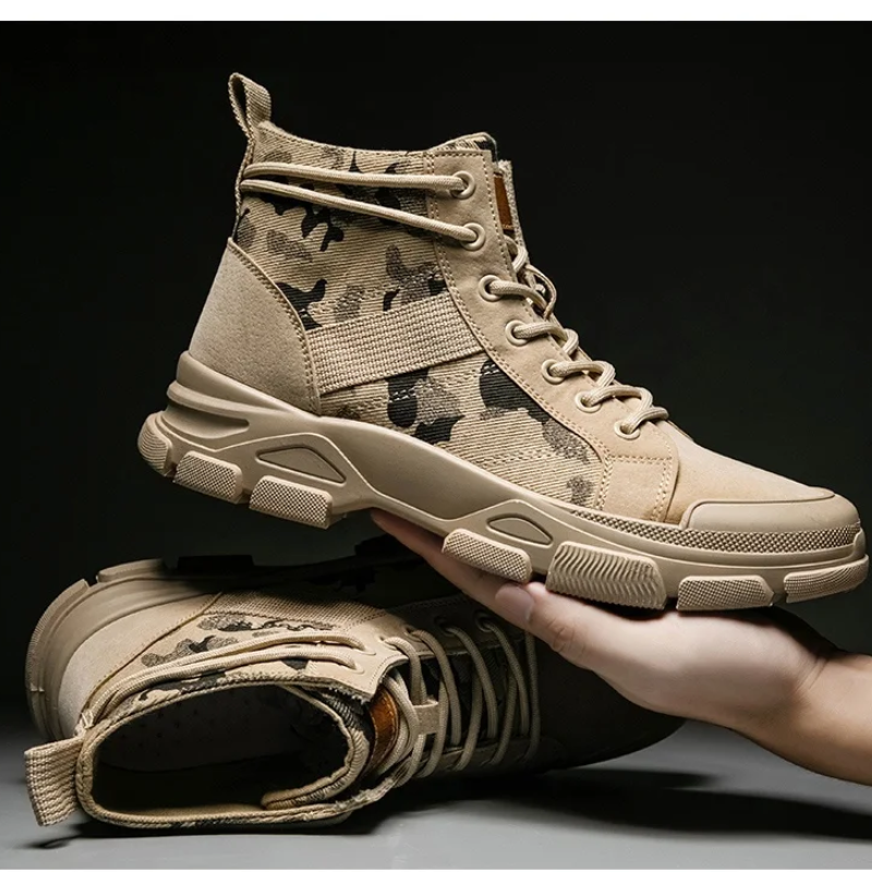 Yannick - Combat boots met vetersluiting