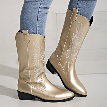 Catherine - Elegante Cowboylaarzen met Lage Hak