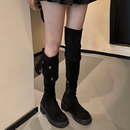 Mara - Chunky Zool Overknee Laarzen