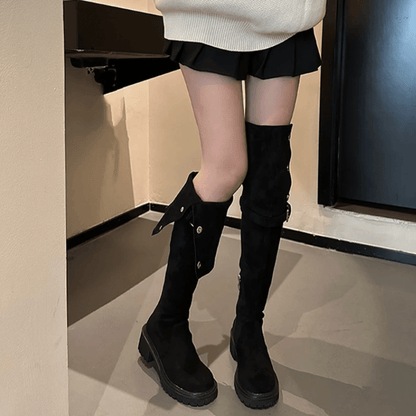Mara - Chunky Zool Overknee Laarzen