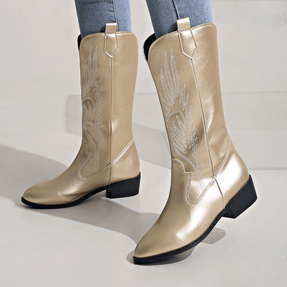 Catherine - Elegante Cowboylaarzen met Lage Hak