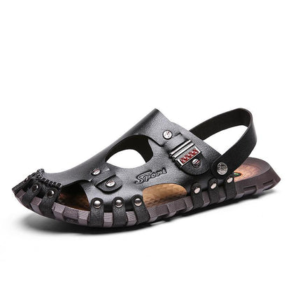 Flynn - Romeinse Leren Strand Sandalen