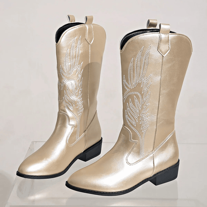 Catherine - Elegante Cowboylaarzen met Lage Hak