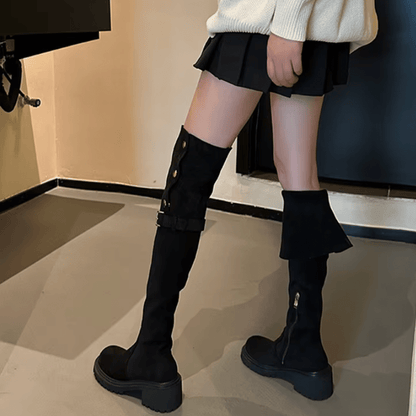 Mara - Chunky Zool Overknee Laarzen
