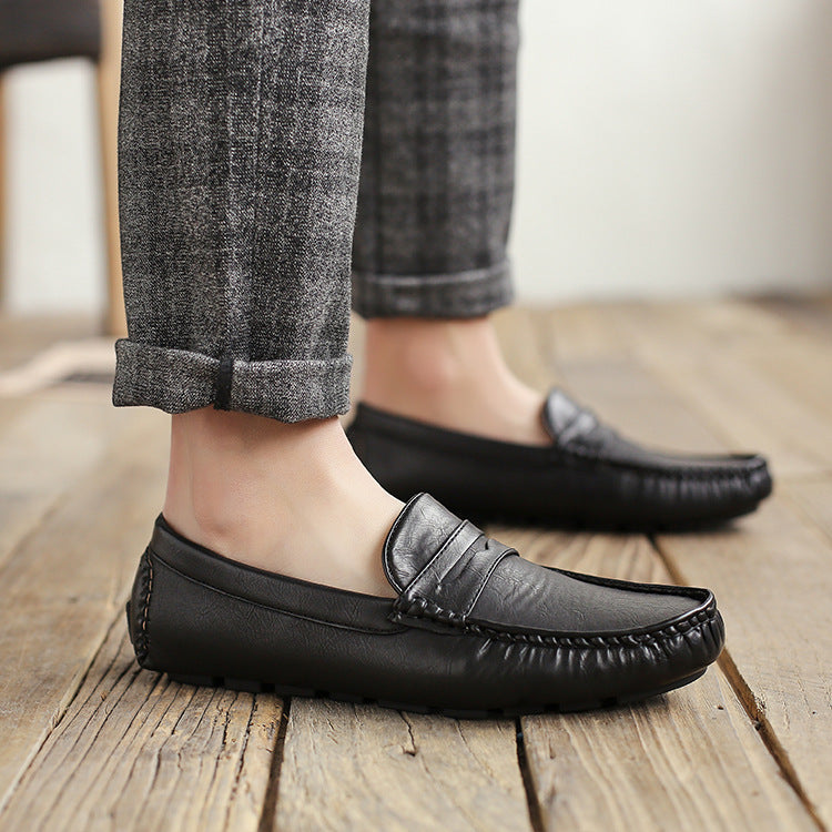 Oswin - Comfortabele Leren Loafer Reisschoenen