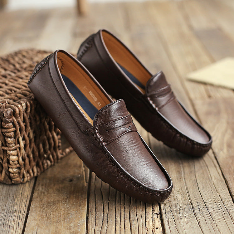 Oswin - Comfortabele Leren Loafer Reisschoenen