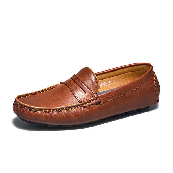 Oswin - Comfortabele Leren Loafer Reisschoenen