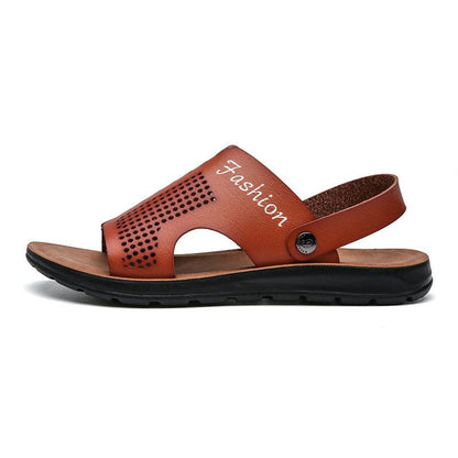 Benicio - Comfortabele Leren Strand Sandalen