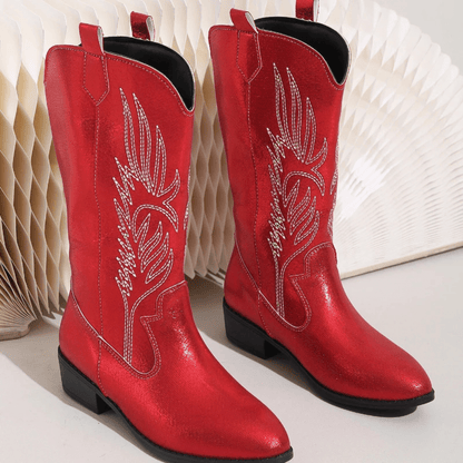 Catherine - Elegante Cowboylaarzen met Lage Hak
