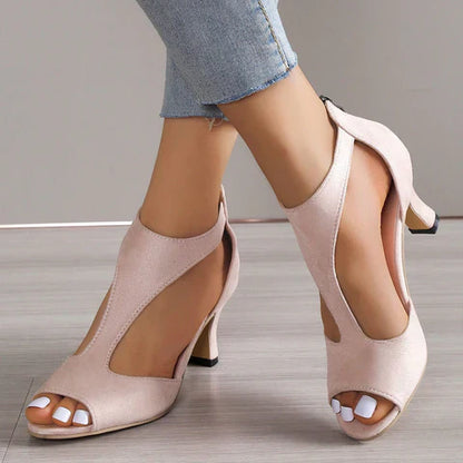 Mariska - Colorblock Sandalen met Hak