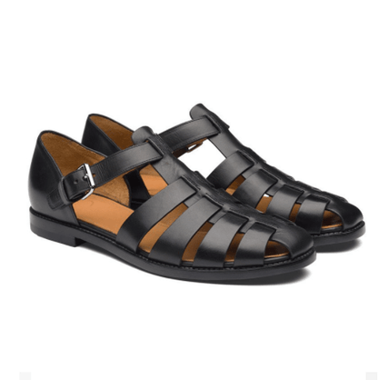 Yael - Ademend Luxe Leren Strand Sandalen