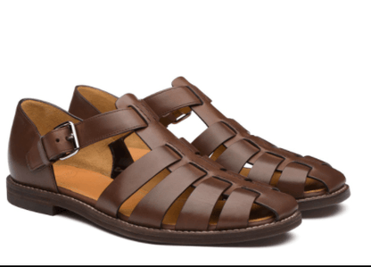 Yael - Ademend Luxe Leren Strand Sandalen