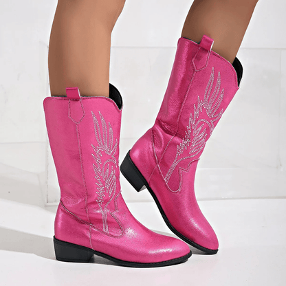 Catherine - Elegante Cowboylaarzen met Lage Hak