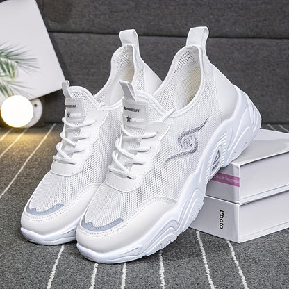 Swirl - Orthopedische Witte Sneakers met Mesh