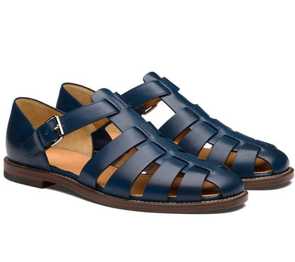 Ricky  - Stijlvolle Leren Zomersandalen