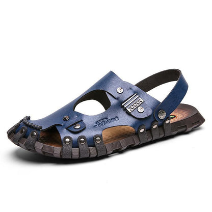 Flynn - Romeinse Leren Strand Sandalen