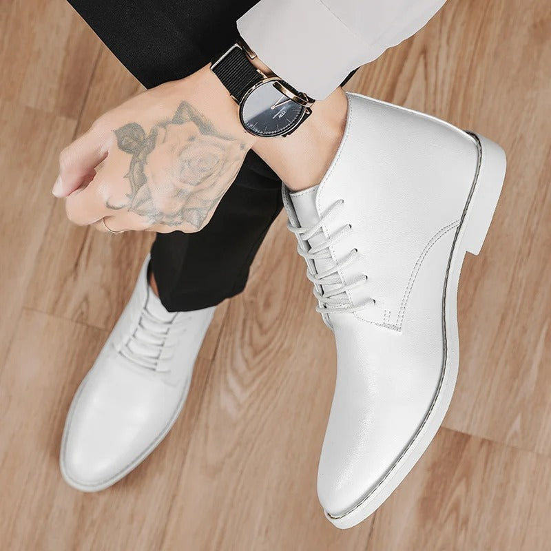 Lars – Casual Leren Oxford Schoenen Met Punt