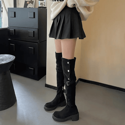 Mara - Chunky Zool Overknee Laarzen