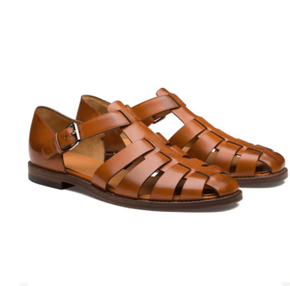 Yael - Ademend Luxe Leren Strand Sandalen