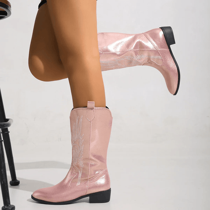 Catherine - Elegante Cowboylaarzen met Lage Hak