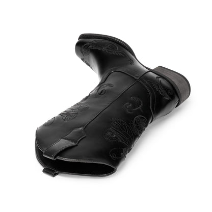 Bridget - Geborduurde Mid-Calf Westernlaarzen
