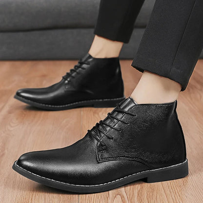 Lars – Casual Leren Oxford Schoenen Met Punt