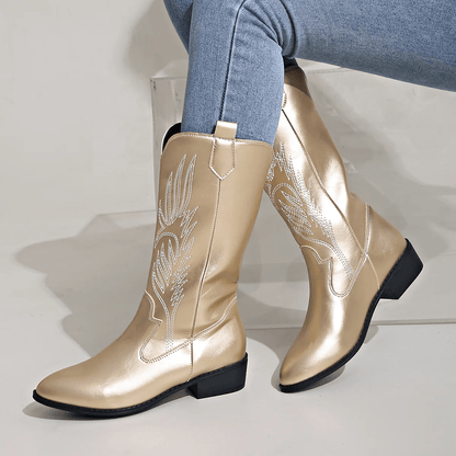 Catherine - Elegante Cowboylaarzen met Lage Hak