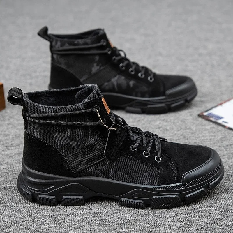 Yannick - Combat boots met vetersluiting