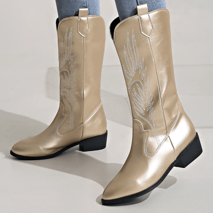 Catherine - Elegante Cowboylaarzen met Lage Hak