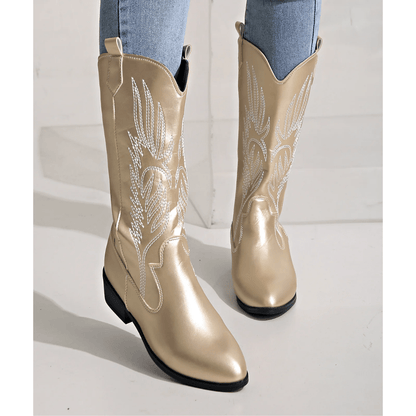 Catherine - Elegante Cowboylaarzen met Lage Hak