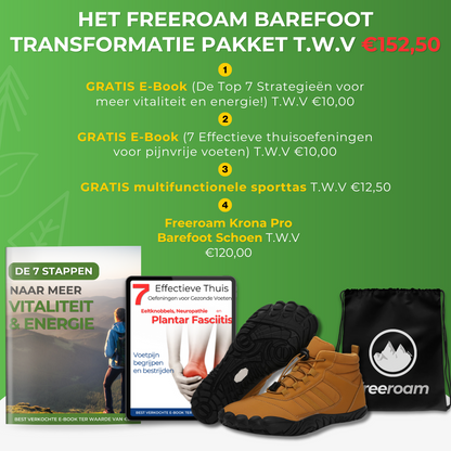 Krona Pro - Outdoor Waterdichte Winter Barefoot Schoenen (Unisex)