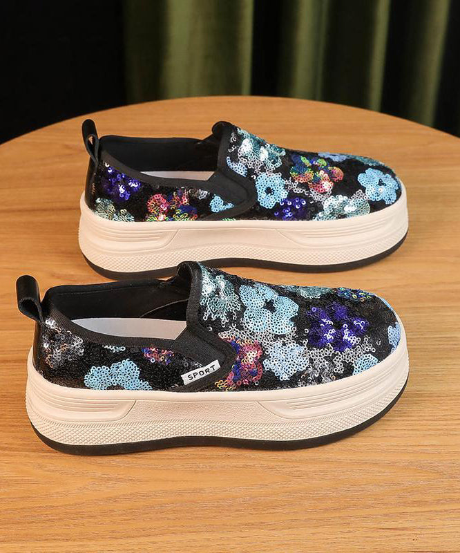 Bernice - Stijlvolle Sequins Print Loafers