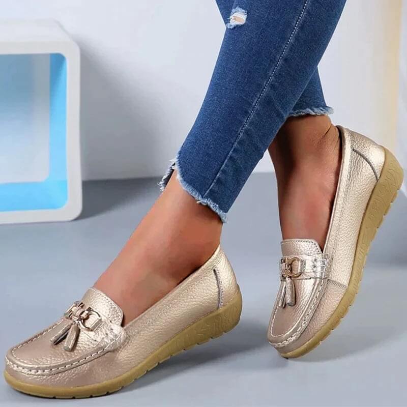 Mazie – Orthopedische Leren Loafers