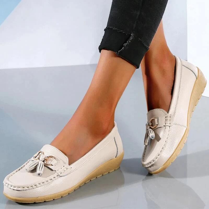 Mazie – Orthopedische Leren Loafers