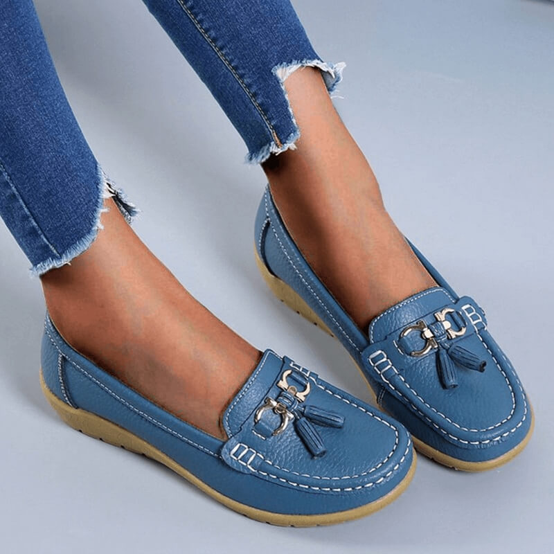 Mazie – Orthopedische Leren Loafers