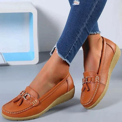 Mazie – Orthopedische Leren Loafers