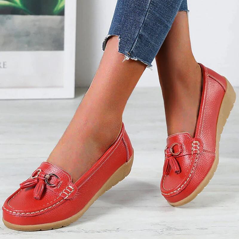 Mazie – Orthopedische Leren Loafers