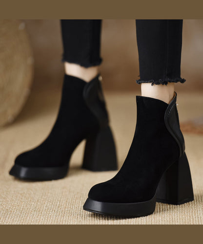 Marlijn - Tijdloze Elegante Dames Chunky Laarzen