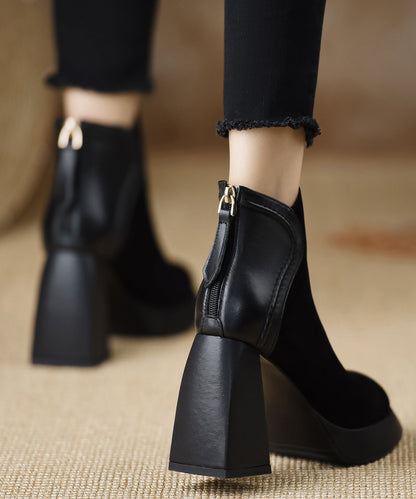 Marlijn - Tijdloze Elegante Dames Chunky Laarzen
