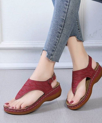 Ysabel - Elegante Stijlvolle Plateau Sandalen met Gesp