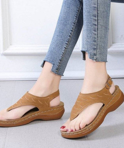 Ysabel - Elegante Stijlvolle Plateau Sandalen met Gesp