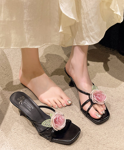 Zennetje - Stijlvolle Bloemen Slide Sandalen