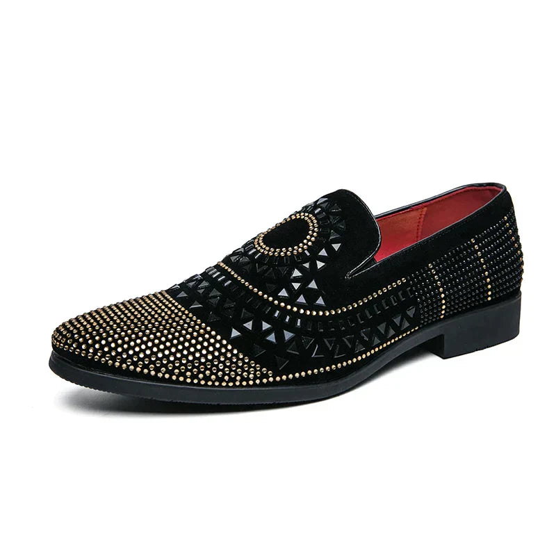 Victor – Oxford Schoenen Met Studs En Contrasterende Biezen