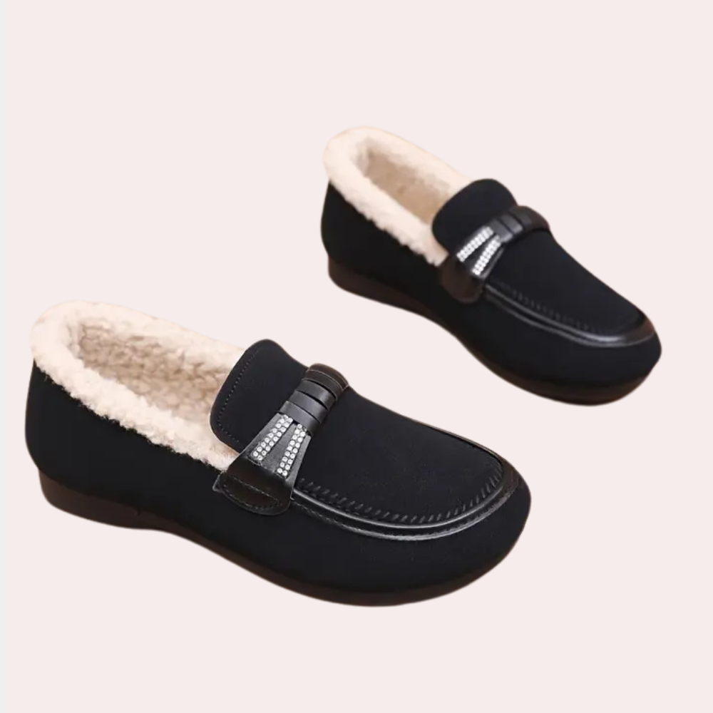 Tatum - Warme Pluche Gevoerde Dames Loafers