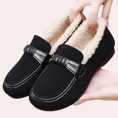 Tatum - Warme Pluche Gevoerde Dames Loafers