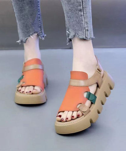 Marianneke - Plateau Sandalen met Open Teen Design