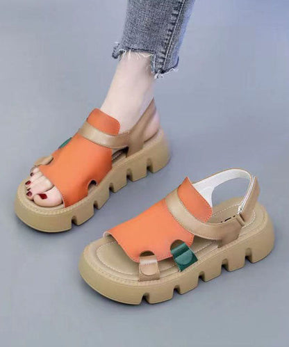 Marianneke - Plateau Sandalen met Open Teen Design