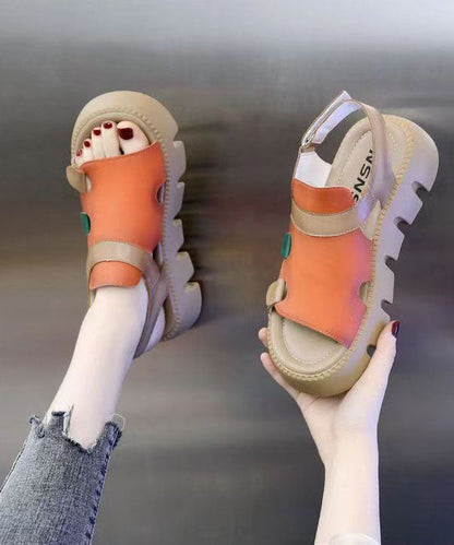 Marianneke - Plateau Sandalen met Open Teen Design