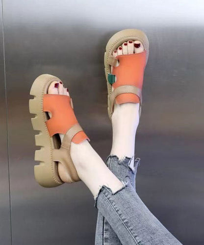 Marianneke - Plateau Sandalen met Open Teen Design